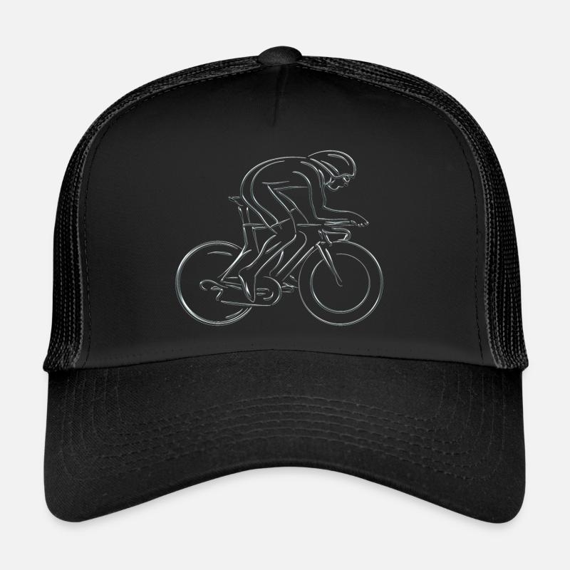 Radfahren - Trucker Cap - Schwarz/Schwarz