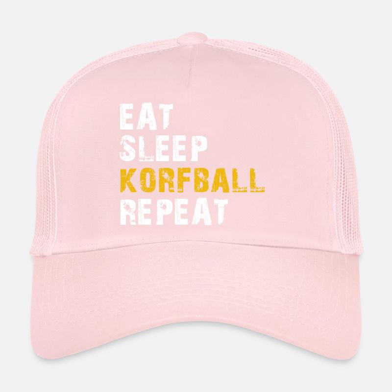 essen schlaf korfball Trucker Cap