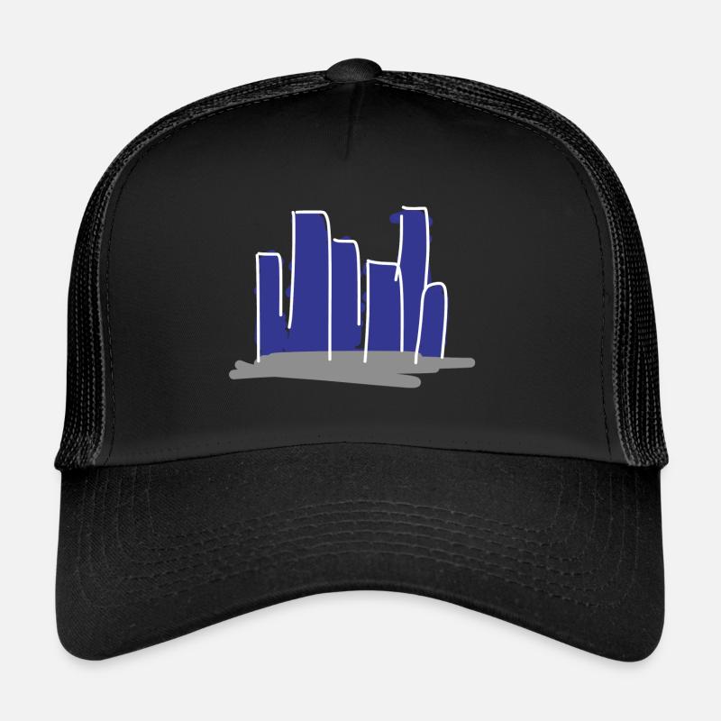 City Cities - Trucker Cap - black/black