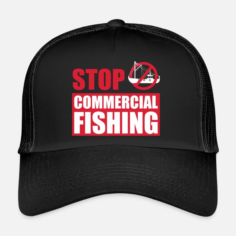 Stop commercial pêche et save the World Casquette trucker 