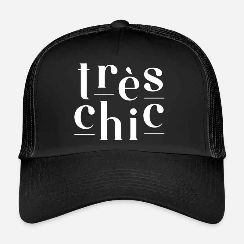 Très Chic - Trucker Cap - Schwarz/Schwarz