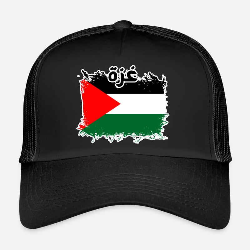 Gaza غزة - Trucker Cap - black/black