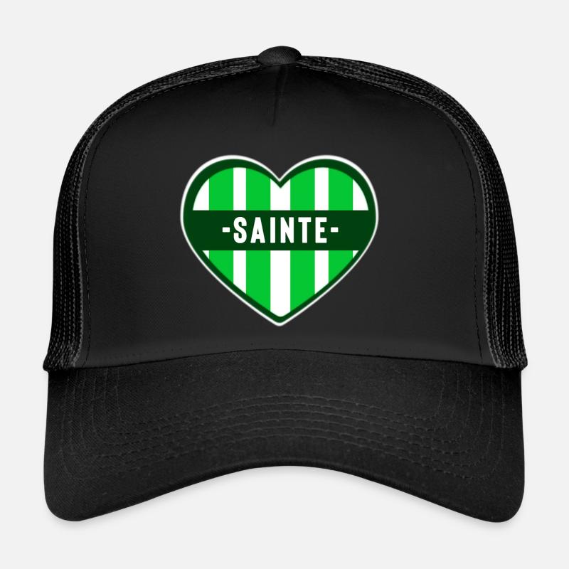 Saint Etienne - Casquette trucker  - noir/noir
