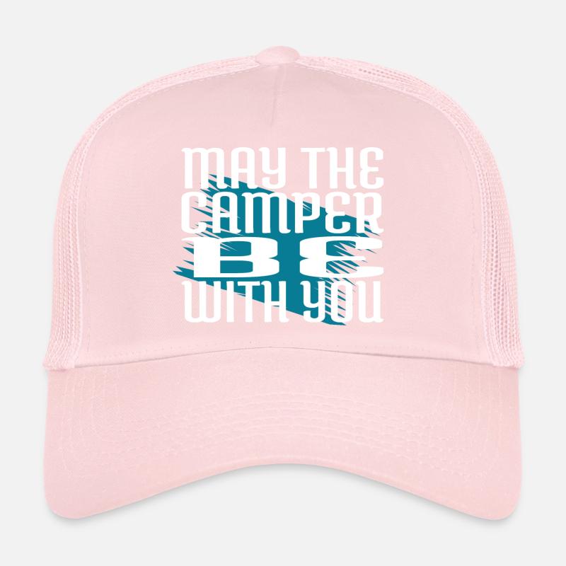camping gift happy camping camp humor rafting Trucker Cap