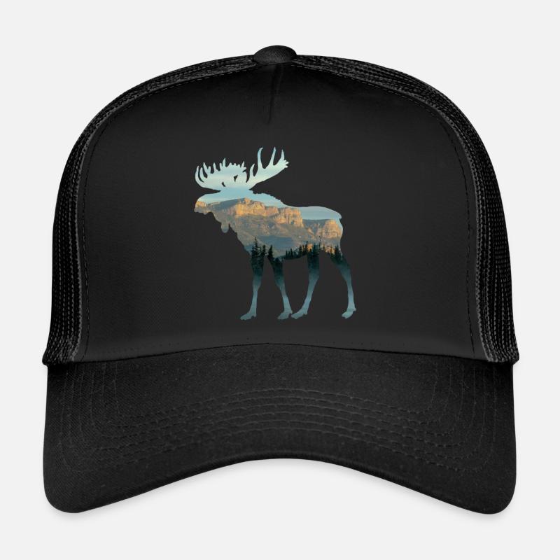 Autumn in elk - Trucker Cap - black/black