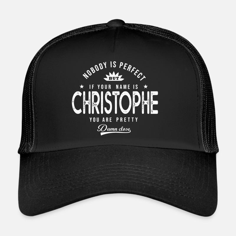 Christophe personalisiertes Geschenk Vorname christophe Trucker Cap