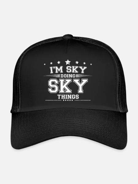 Sky - Trucker Cap - black/black - Front