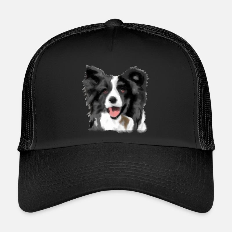 Border Collie - Trucker Cap - Schwarz/Schwarz