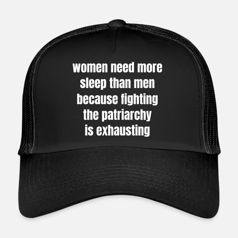 sayings activism justice radical second  - Trucker Cap - Schwarz/Schwarz