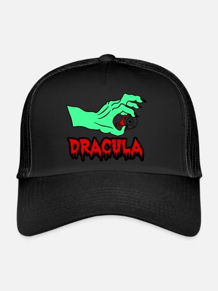 Dracula - Casquette trucker  - noir/noir - Devant