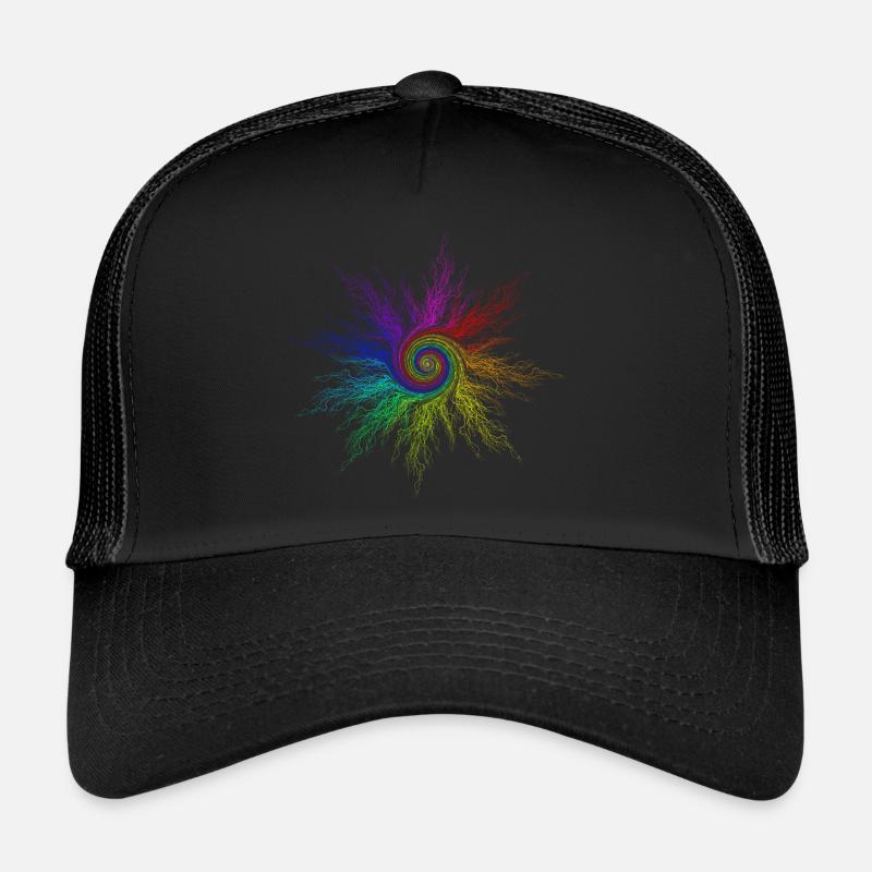 RainbowCircleTwirl - Casquette trucker  - noir/noir