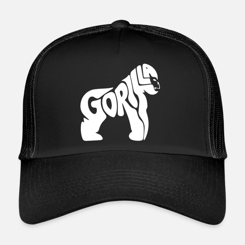 Gorilla - Trucker Cap - Schwarz/Schwarz
