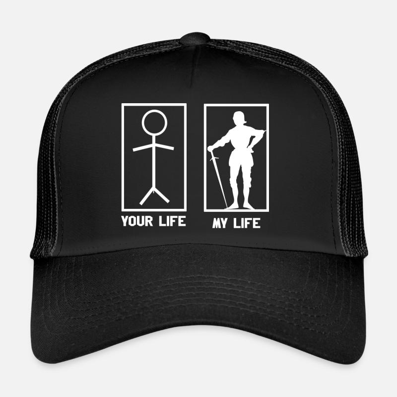 Retro Mittelalter Ritterturnier Tjost Buhurt Trucker Cap