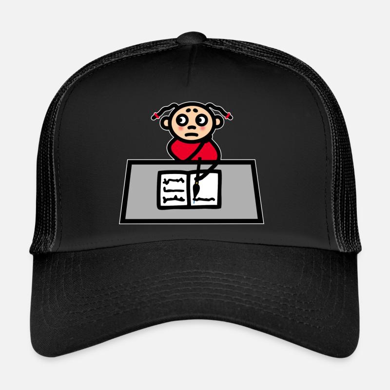 Bureau des filles - Apprendre les devoirs de l’école Casquette trucker 