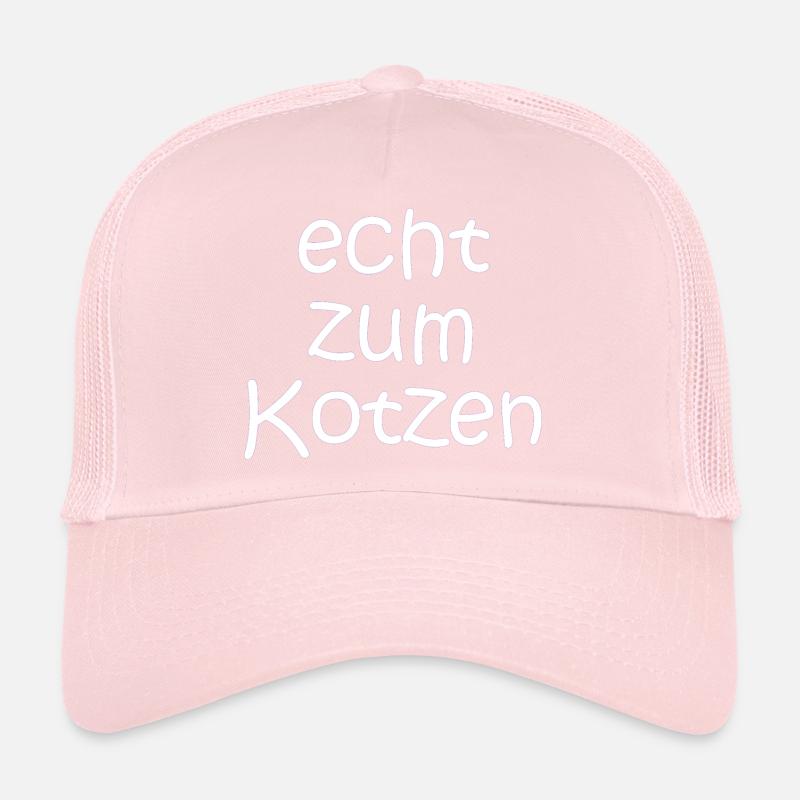 echt zum Kotzen - Sprüche - Geschenk Trucker Cap