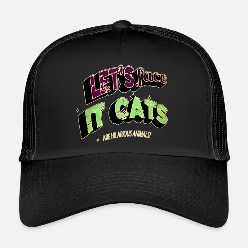cat face tshirts birthday present pet lover happy Trucker Cap