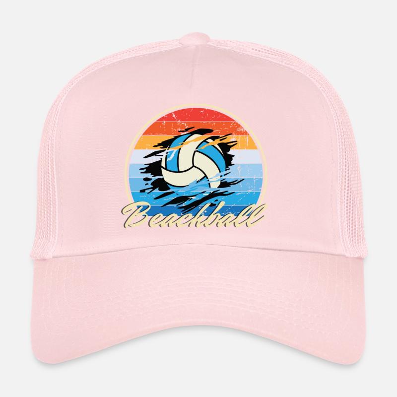 Beachball Ocean vintage ball multi couleur B-Day gif Casquette trucker 