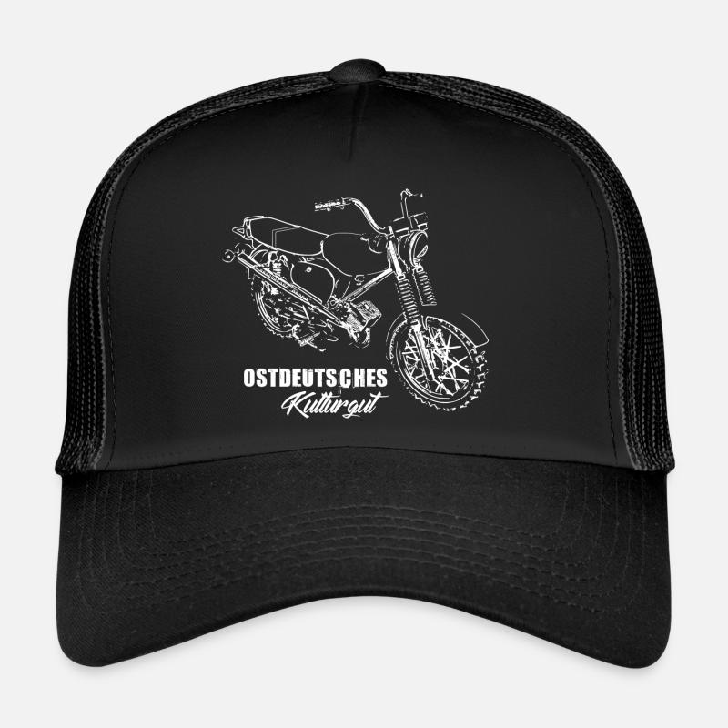 Simson S51 - Ostdeutsches Kulturgut ! - Trucker Cap - Schwarz/Schwarz