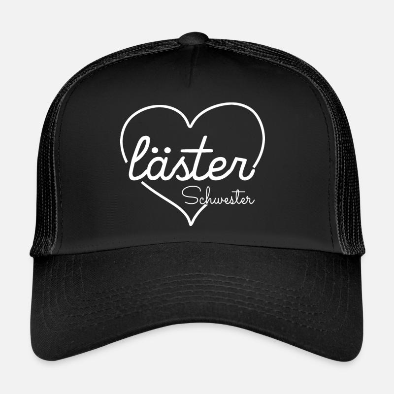 Läster Schwester - Trucker Cap - Schwarz/Schwarz