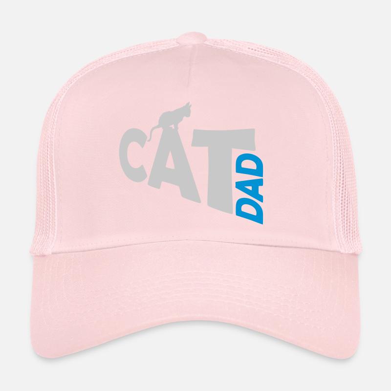 Cat Dad Logo Design Trucker Cap