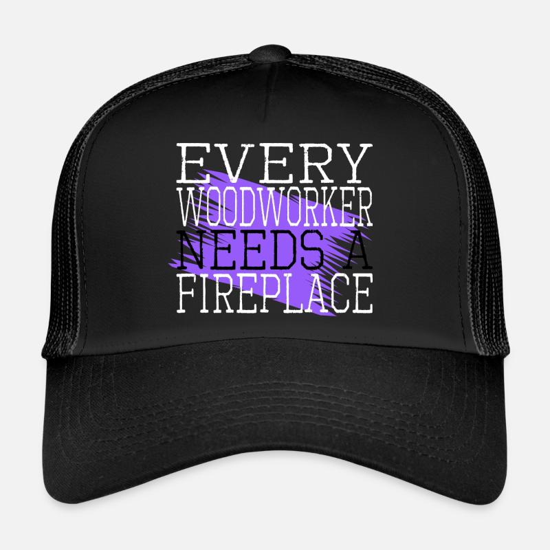 construction carpenter tree feller chop wood Trucker Cap
