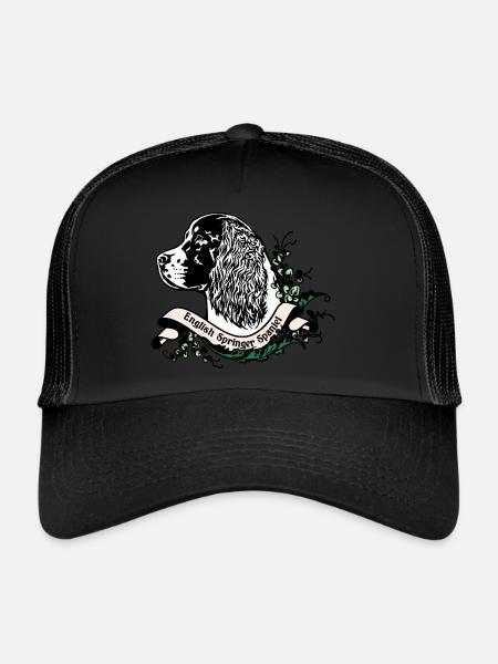 Springer Spaniel Anno 1900 - Trucker Cap - Schwarz/Schwarz
