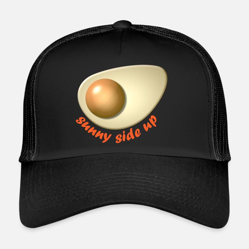 Egg Sunny side up font Trucker Cap