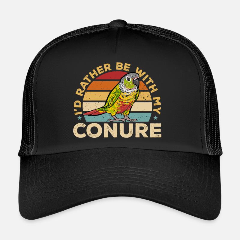 Molinasittich Perroquet Oiseau Perruche du Soleil Casquette trucker 