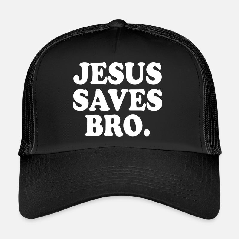 Jesus saves bro Casquette trucker 