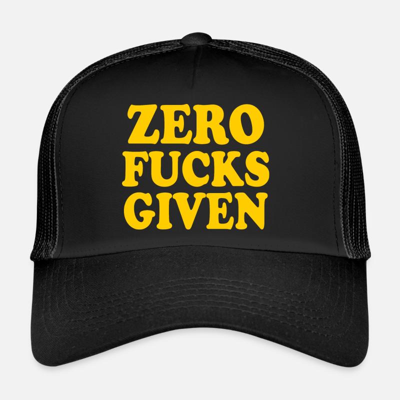 Zero fucks given Trucker Cap