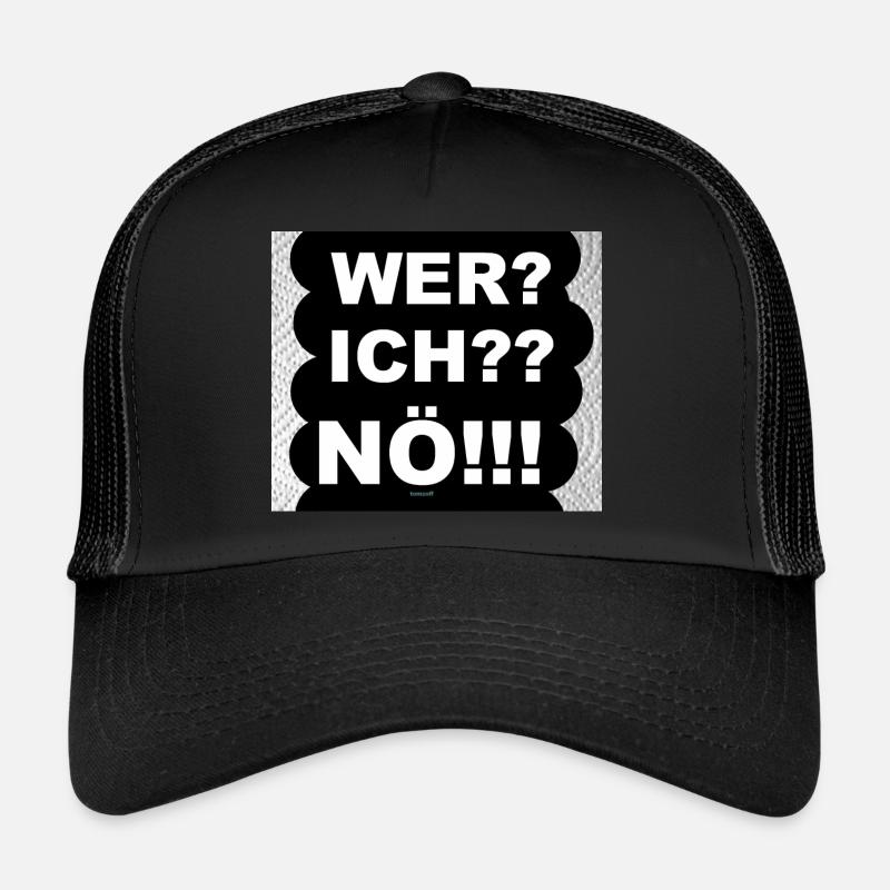 ZoffArt NÖ!!! - Trucker Cap - Schwarz/Schwarz