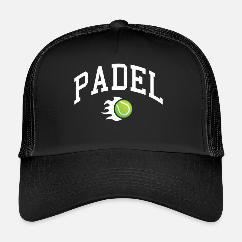 Padel - Gift for padel lovers - Trucker Cap - black/black