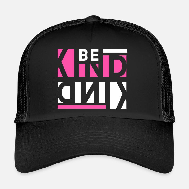 Soyez gentil - Casquette trucker  - noir/noir