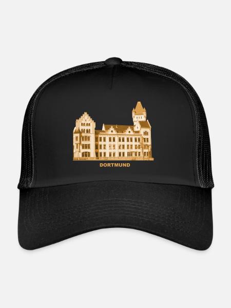 Château de Dortmund Hörder Rhénanie-du-Nord-Westphalie - Casquette trucker  - noir/noir - Devant