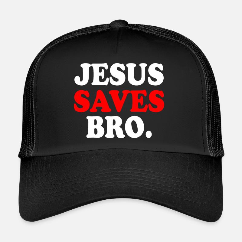 Jesus saves bro Casquette trucker 
