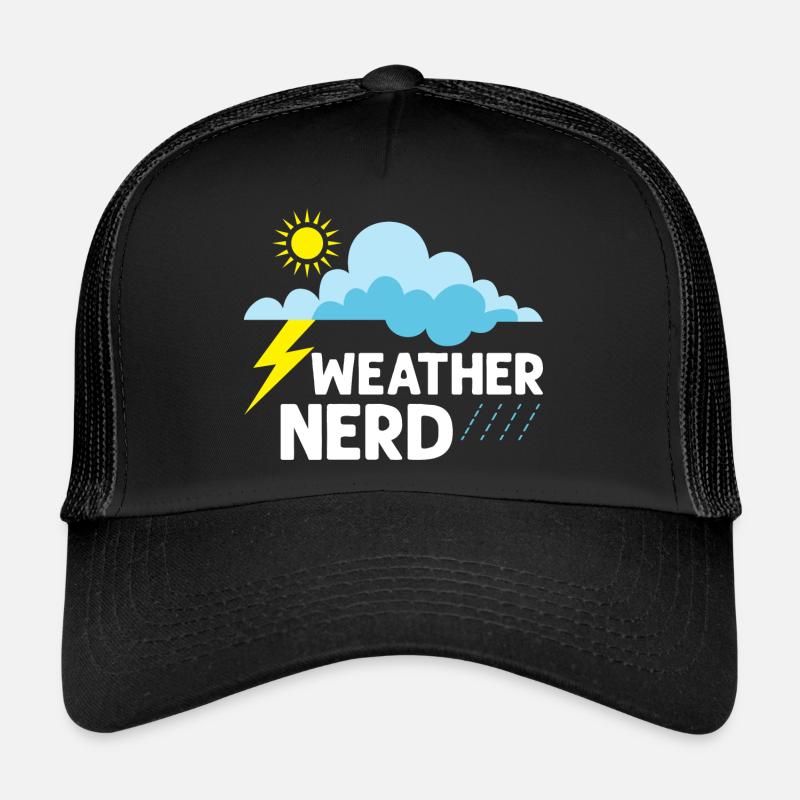 Weather Nerd Meteorology Meteorologist - Trucker Cap - Schwarz/Schwarz