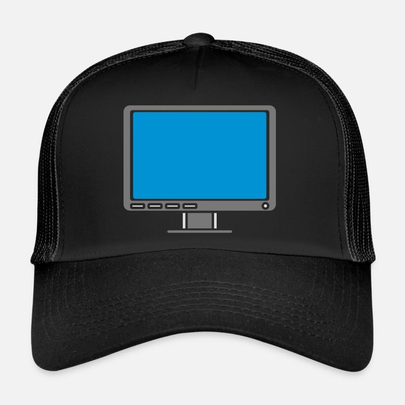 Design Screen Display Computer Trucker Cap