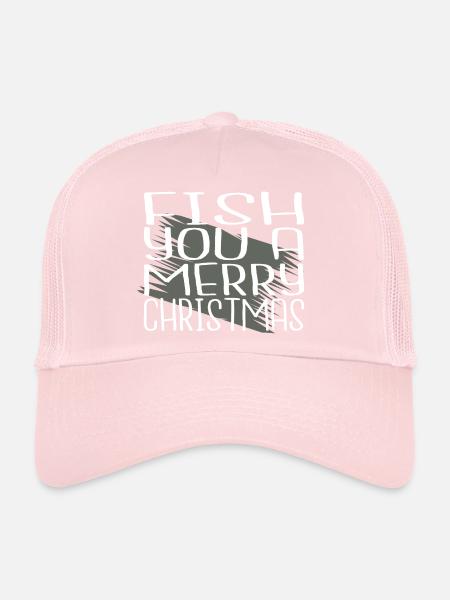 Dino Axolotls Tête de poisson Tshirt Dinosaure Barbecue - Casquette trucker  - rose pâle - Devant