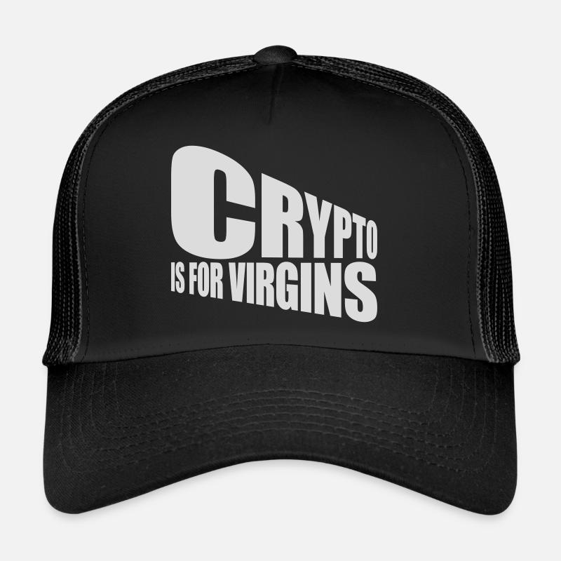 crypto is for virgins Trucker Cap