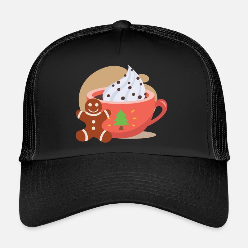 Menton-Menton - Casquette trucker  - noir/noir