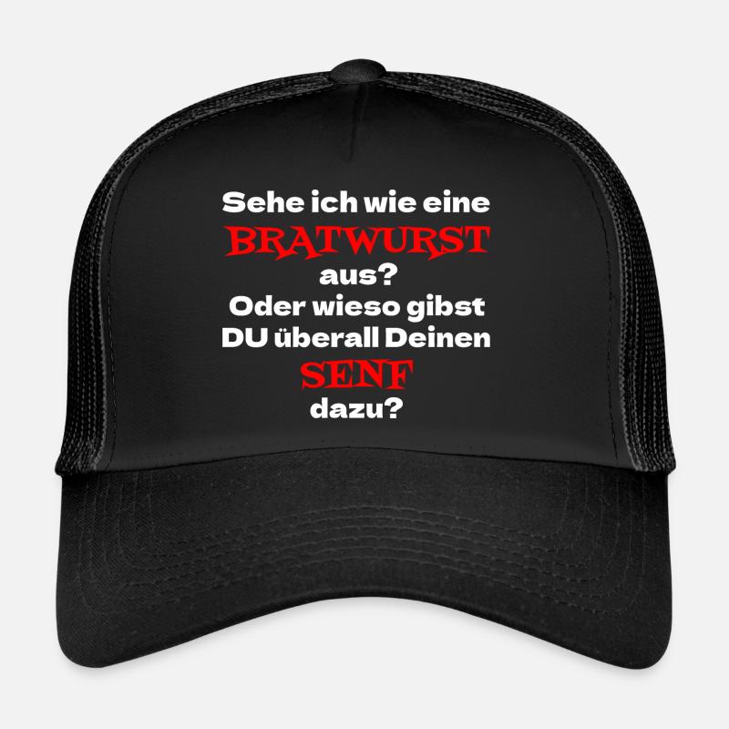 Sehe ich wie eine Bratwurst aus? Oder wieso Senf Trucker Cap
