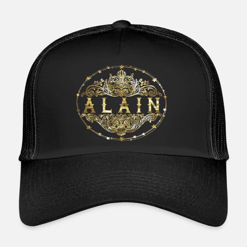 Alain - Casquette trucker  - noir/noir