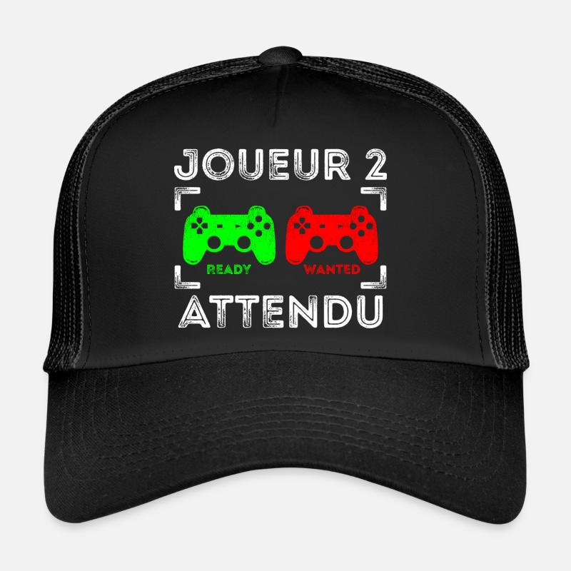 joeur 2 attendu - jeu video gamer Casquette trucker 