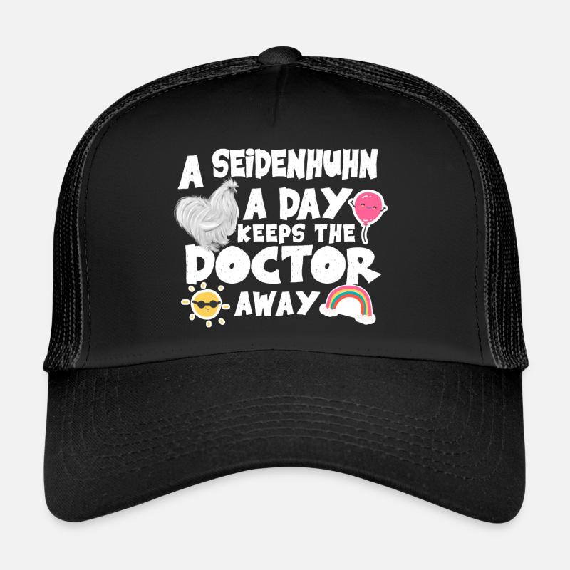 Silk Chicken a Day Silk Chicken Breeder Gift Trucker Cap