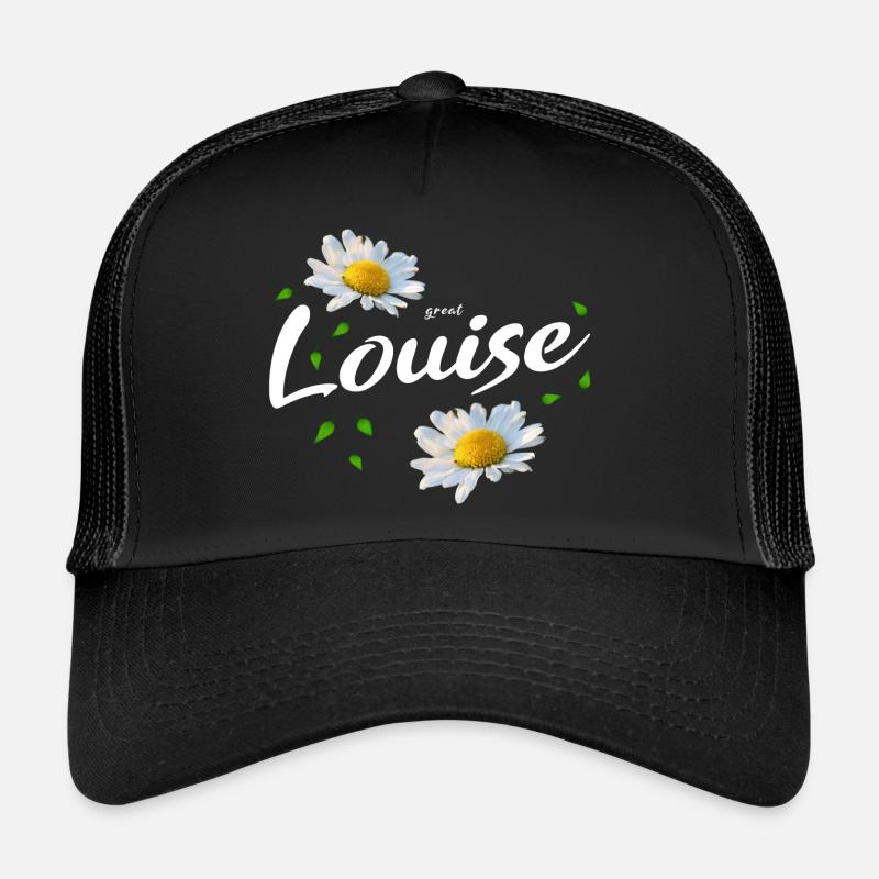 Louise - Casquette trucker  - noir/noir
