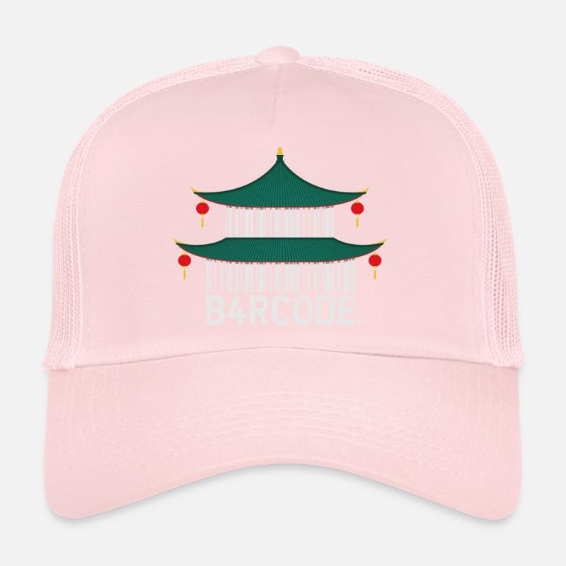B4RCODE. Chinese Temple Trucker Cap