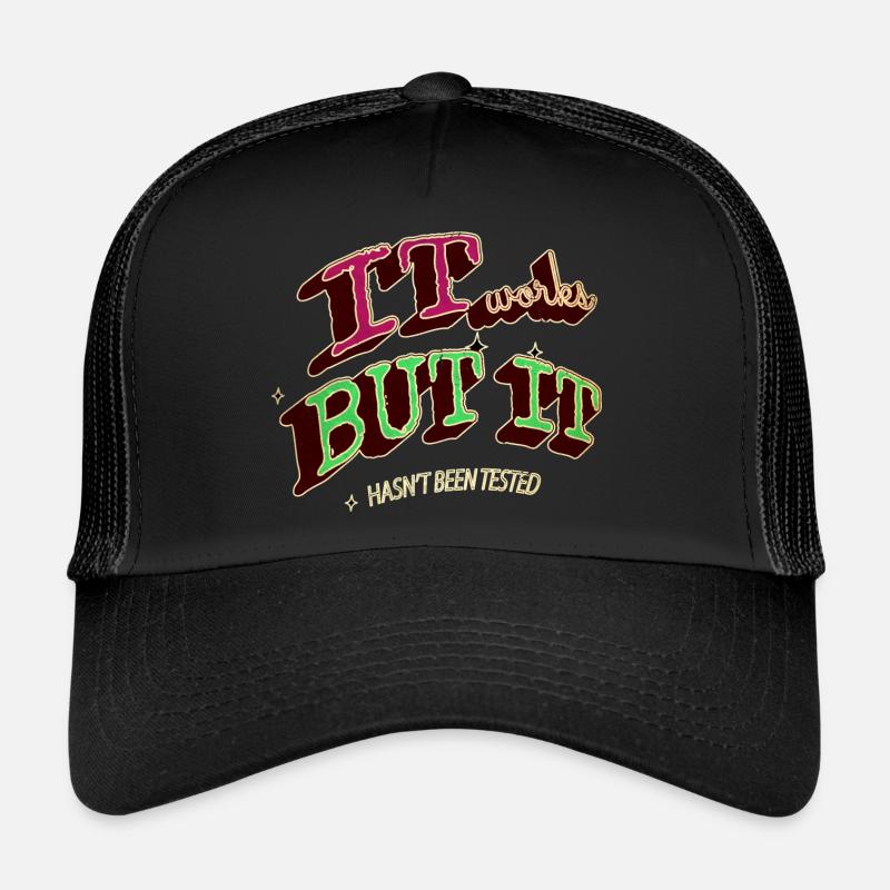 dads favorite gift admin computer humour Trucker Cap