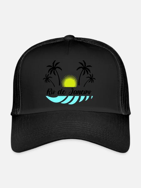 Rio de Janeiro - Trucker Cap - black/black - Front
