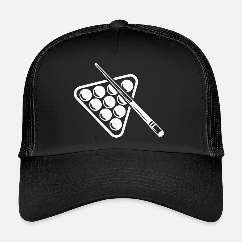 Billard Cue Boules de billard Joueurs de billard Casquette trucker 