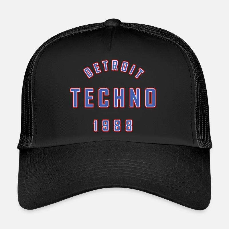 DETROIT TECHNO 1988 Trucker Cap